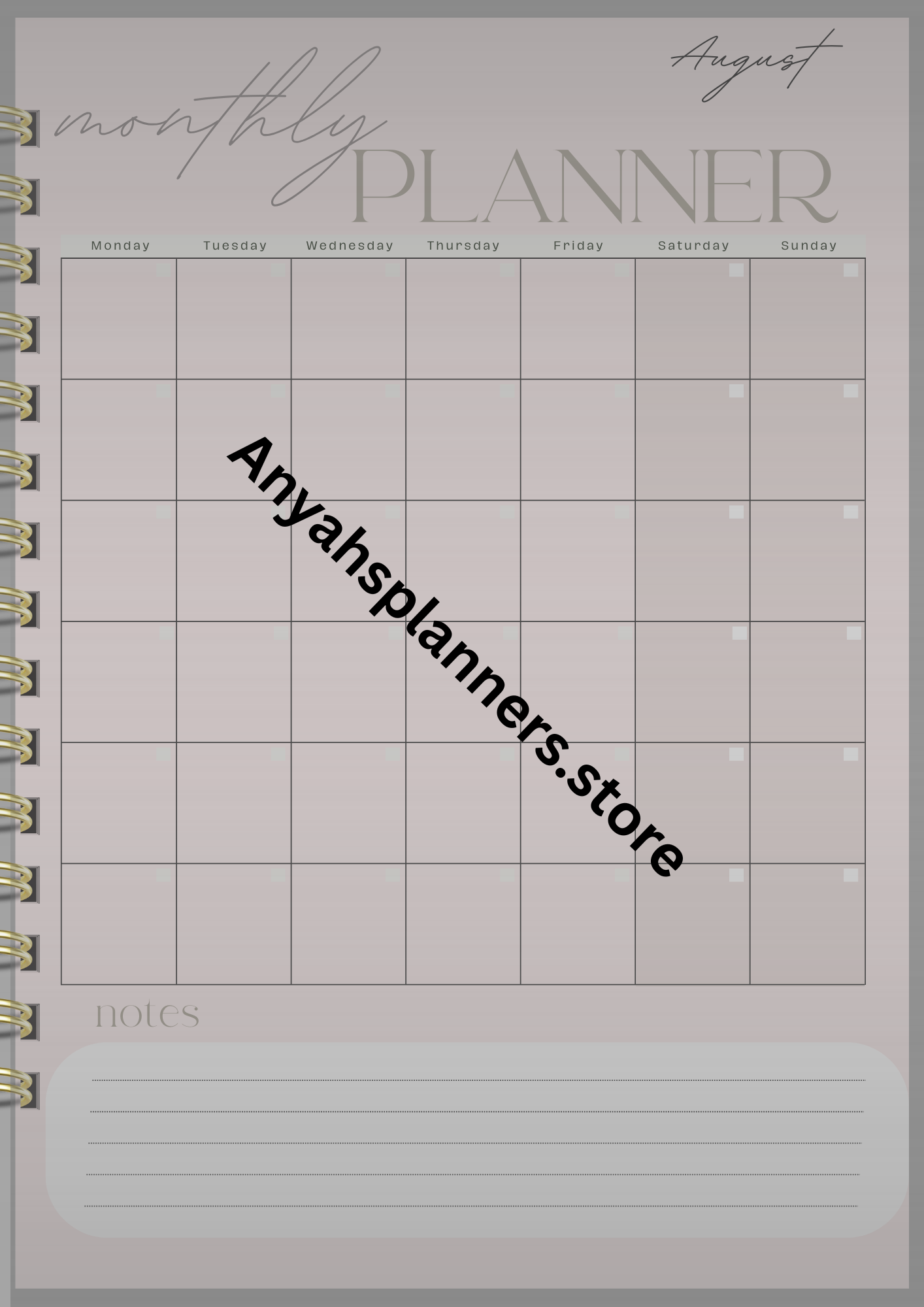 12-Month Digital Planner