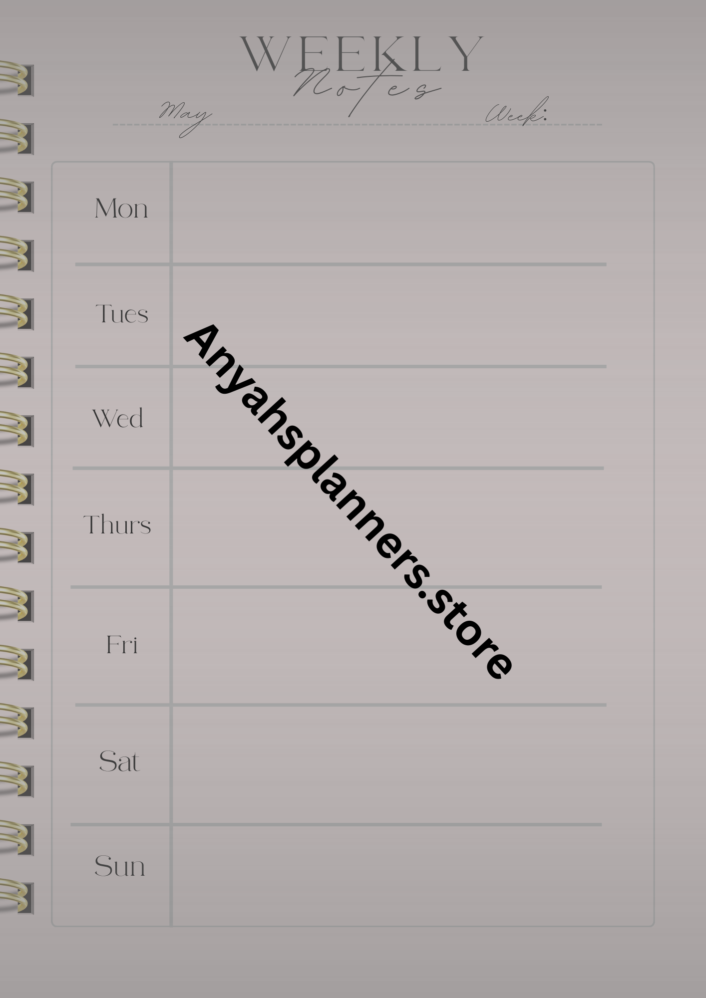 12-Month Digital Planner